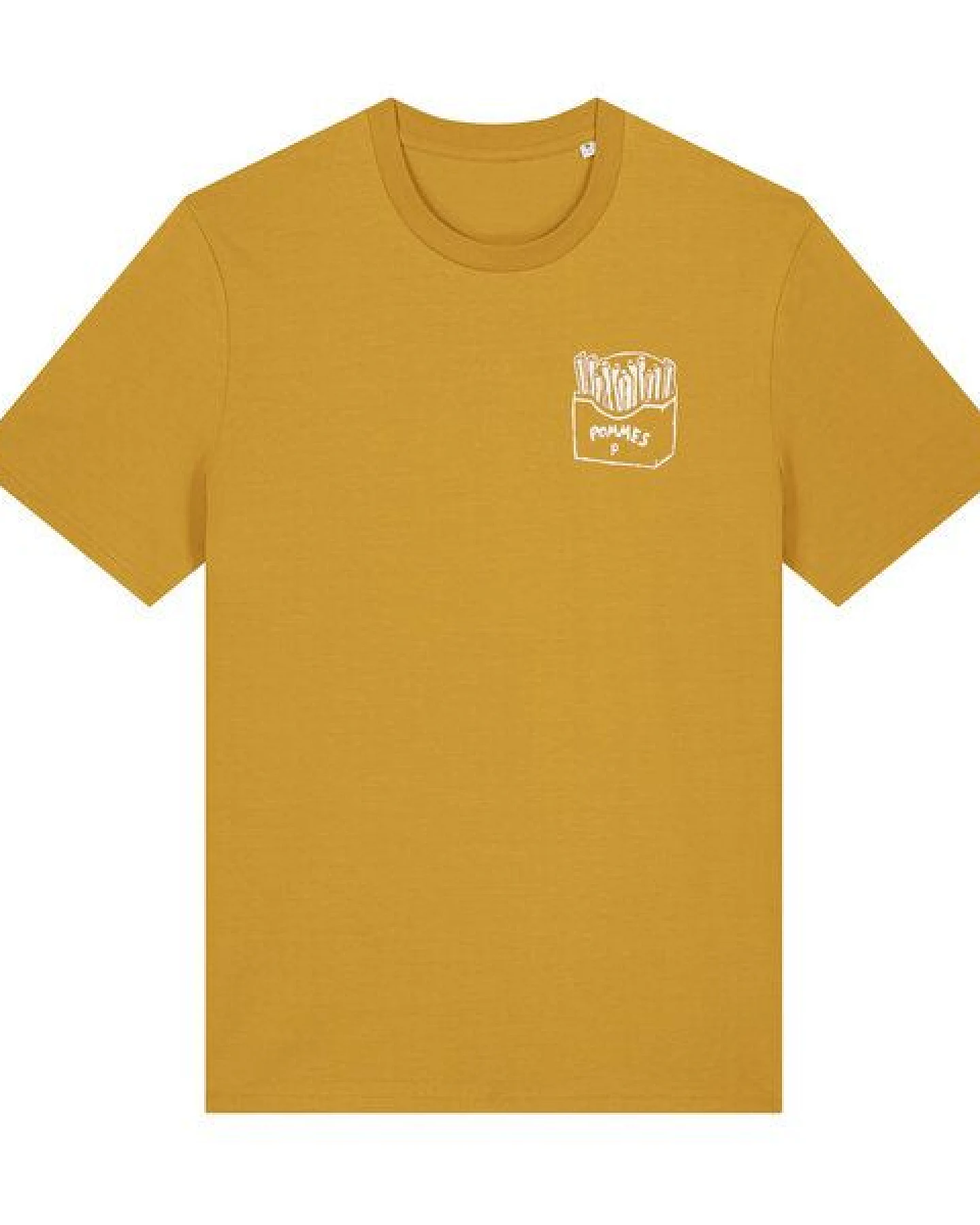 päfjes Pommes / Honigdachs mag Pommes Frittes - Fair Wear Unisex Männer Bio T-Shirt – Ansicht 4