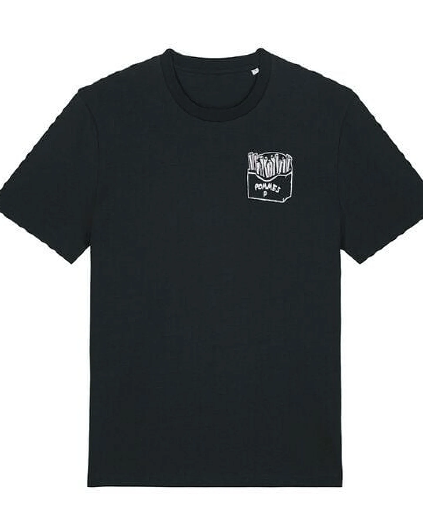päfjes Pommes / Honigdachs mag Pommes Frittes - Fair Wear Unisex Männer Bio T-Shirt – Ansicht 3