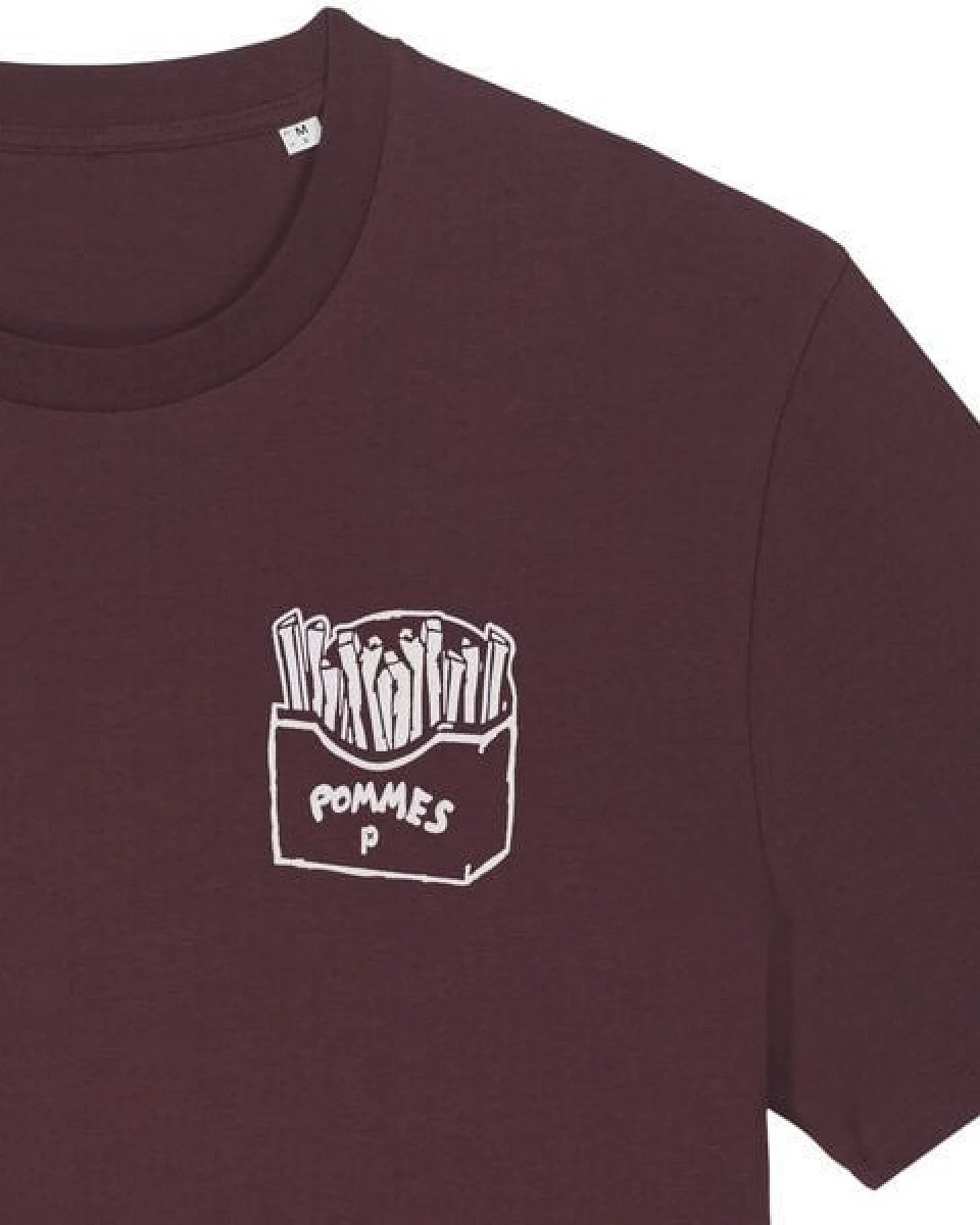 päfjes Pommes / Honigdachs mag Pommes Frittes - Fair Wear Unisex Männer Bio T-Shirt – Ansicht 2