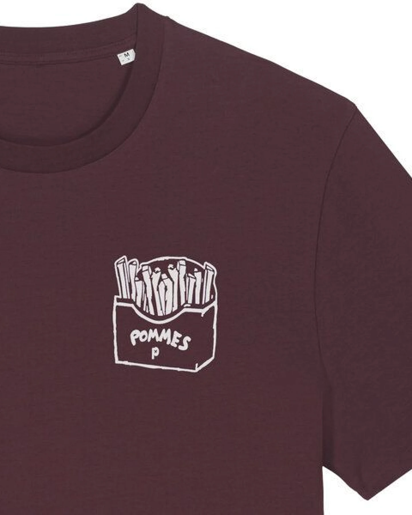 päfjes Pommes / Honigdachs mag Pommes Frittes - Fair Wear Unisex Männer Bio T-Shirt – Ansicht 2
