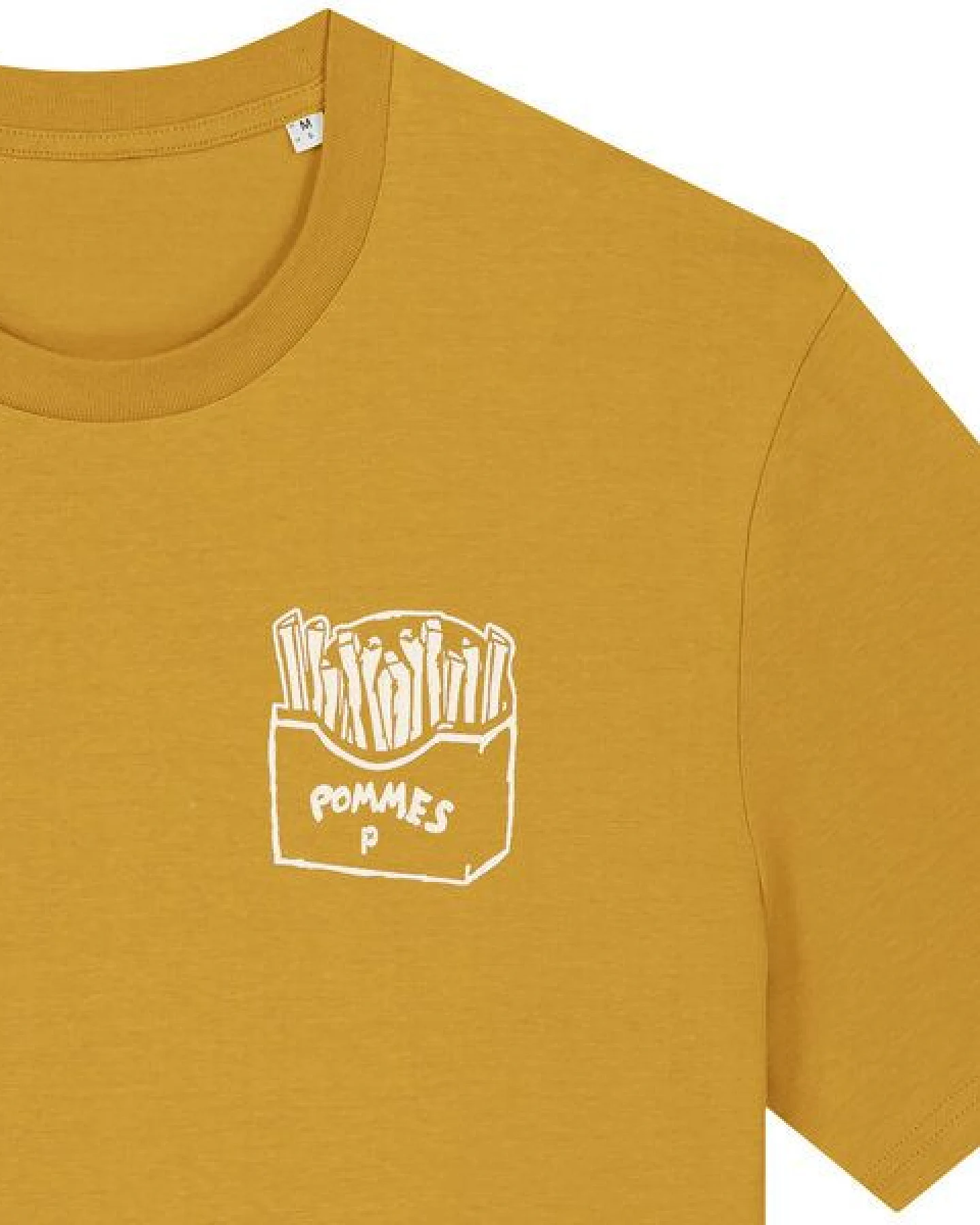 päfjes Pommes / Honigdachs mag Pommes Frittes - Fair Wear Unisex Männer Bio T-Shirt – Ansicht 2