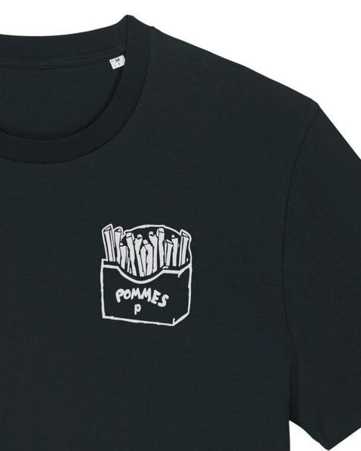 päfjes Pommes / Honigdachs mag Pommes Frittes - Fair Wear Unisex Männer Bio T-Shirt – Ansicht 2