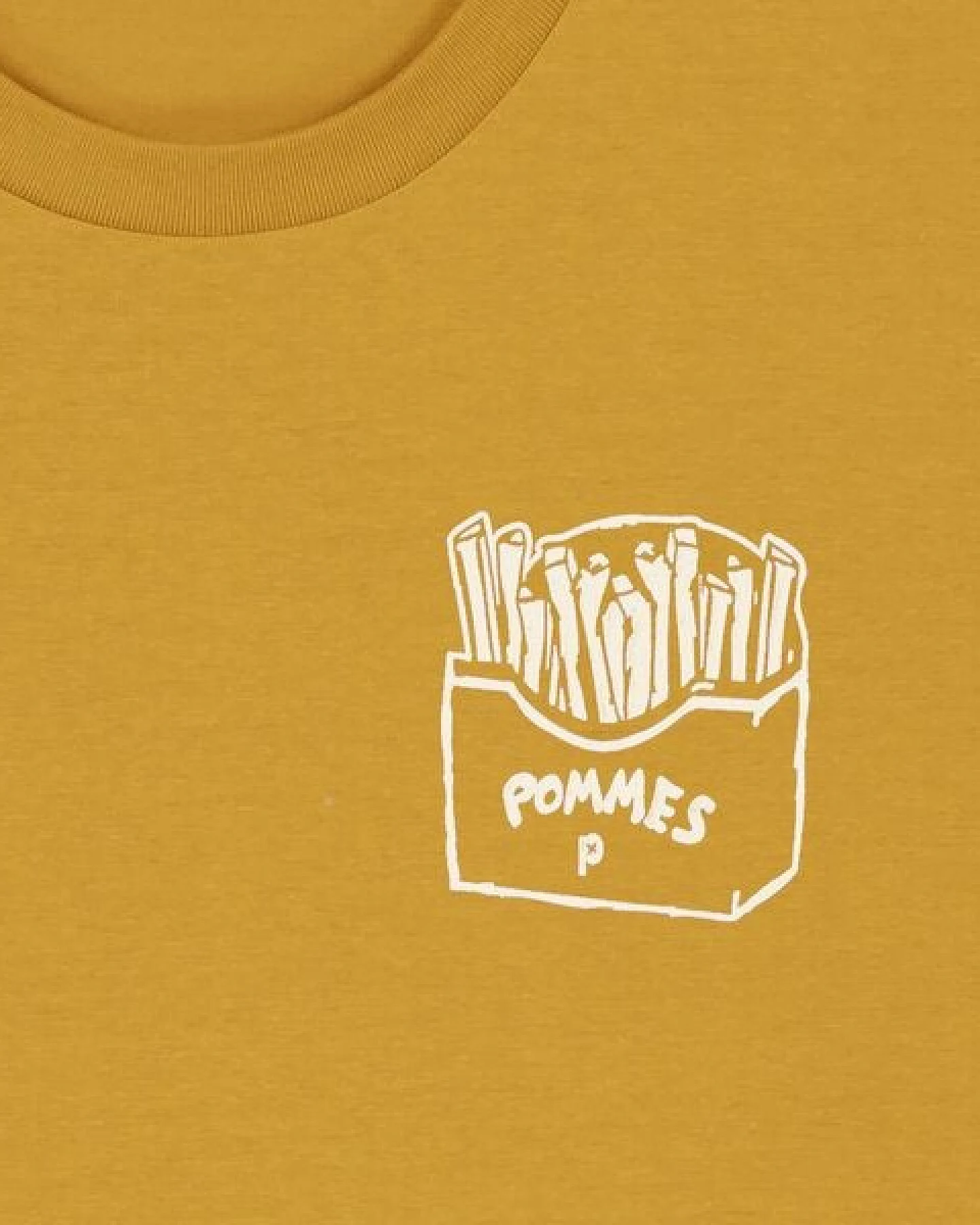 päfjes Pommes / Honigdachs mag Pommes Frittes - Fair Wear Unisex Männer Bio T-Shirt – Ansicht 2