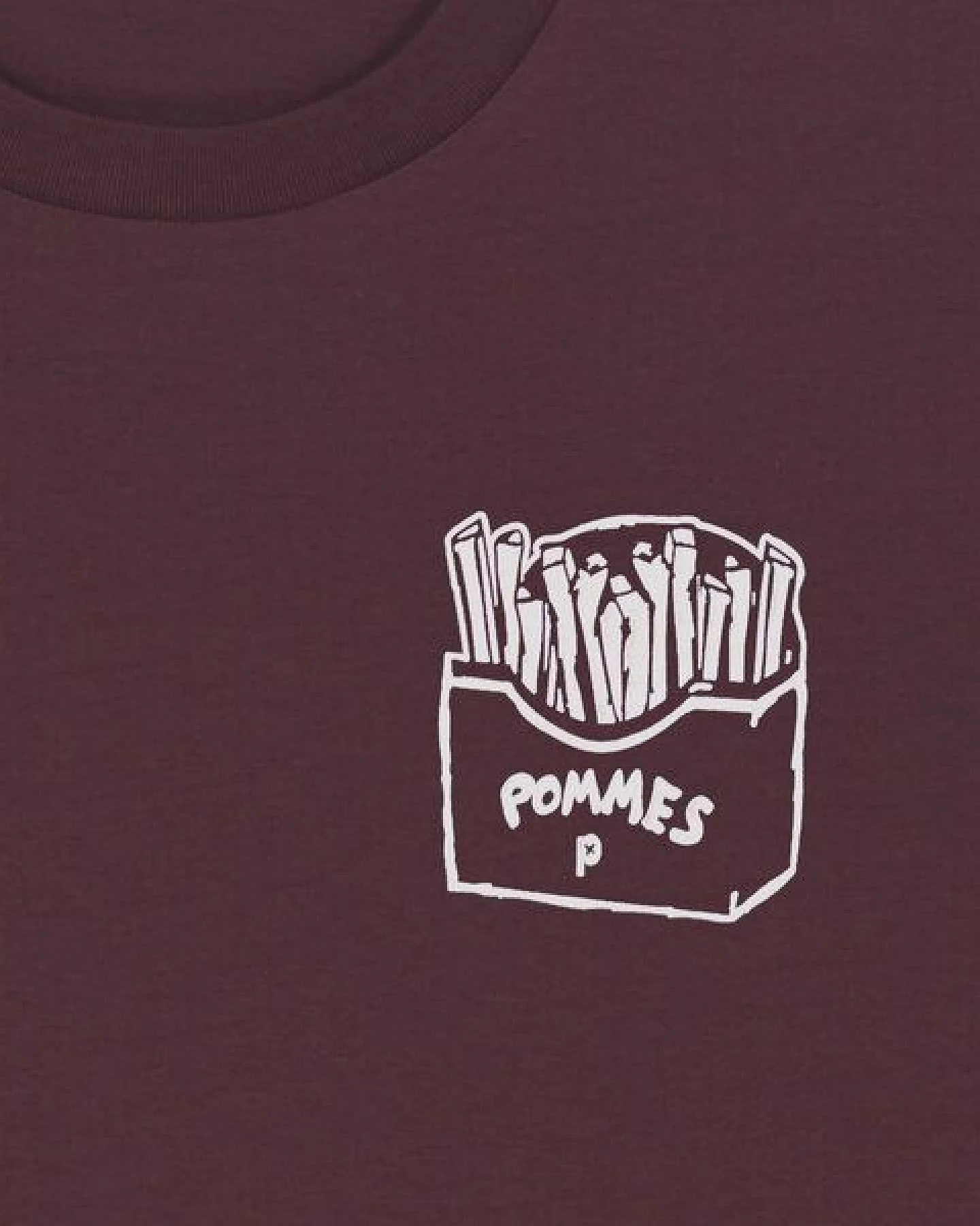päfjes Pommes / Honigdachs mag Pommes Frittes - Fair Wear Unisex Männer Bio T-Shirt – Ansicht 3