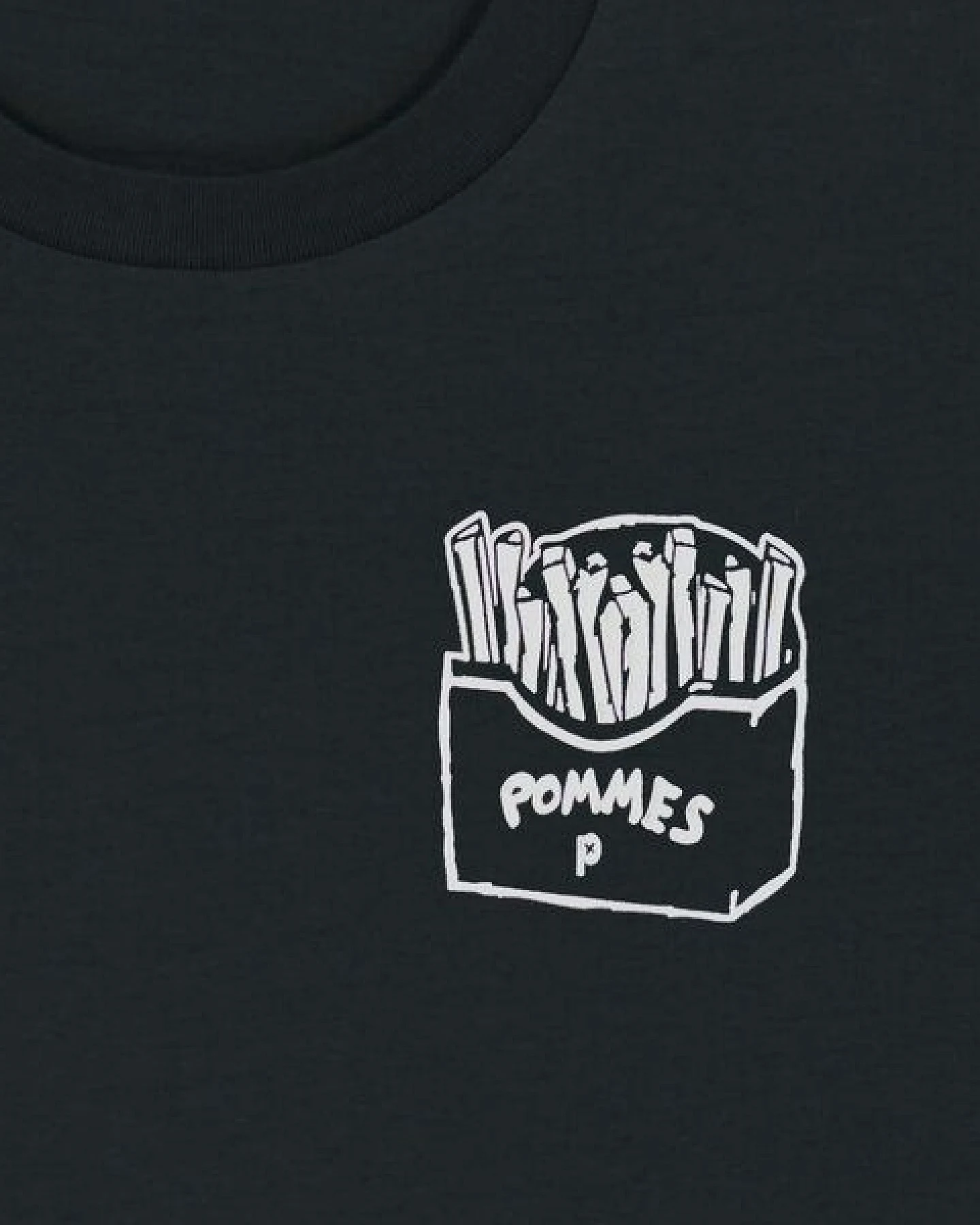 päfjes Pommes / Honigdachs mag Pommes Frittes - Fair Wear Unisex Männer Bio T-Shirt – Ansicht 2