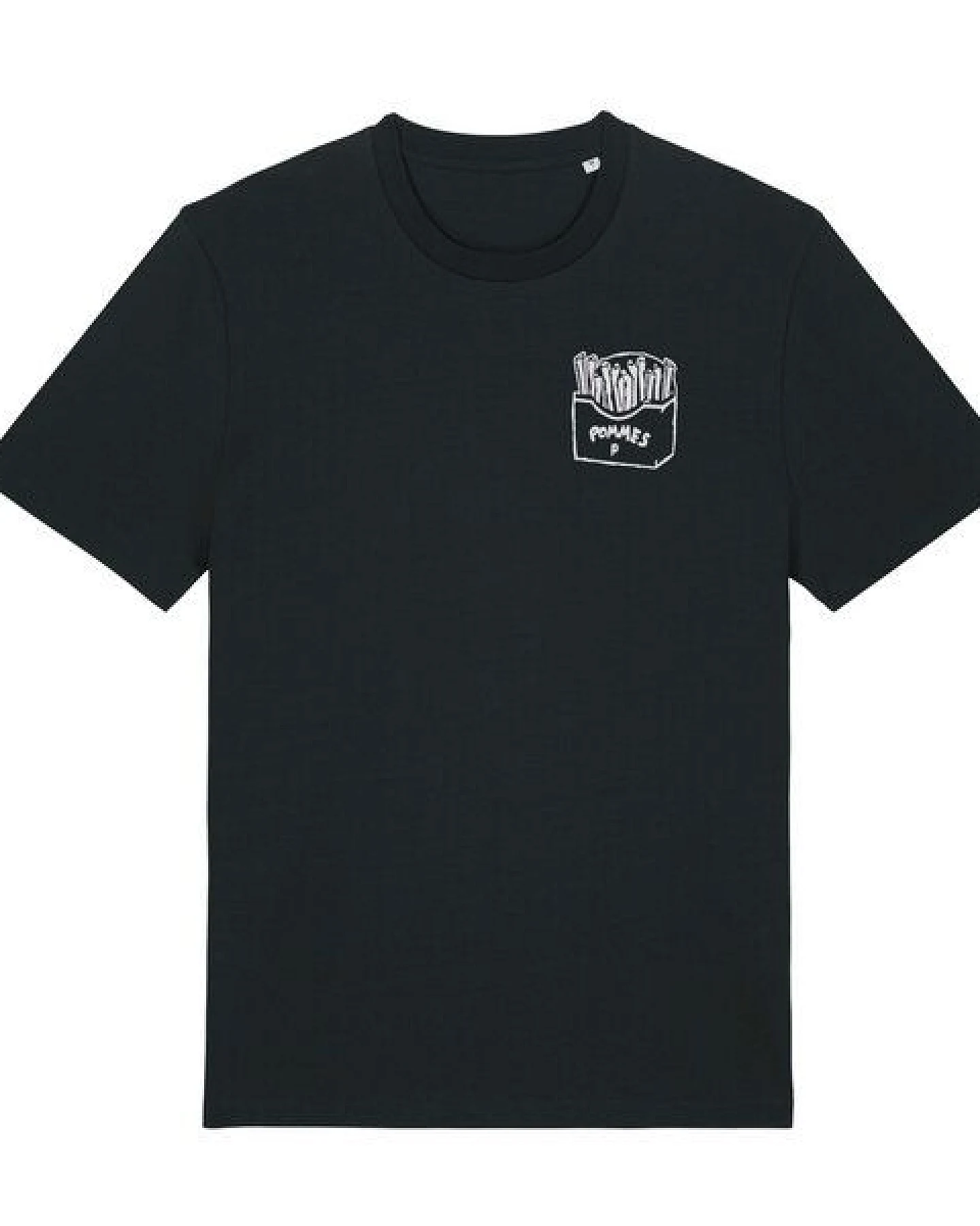 päfjes Pommes / Honigdachs mag Pommes Frittes - Fair Wear Unisex Männer Bio T-Shirt – Ansicht 3