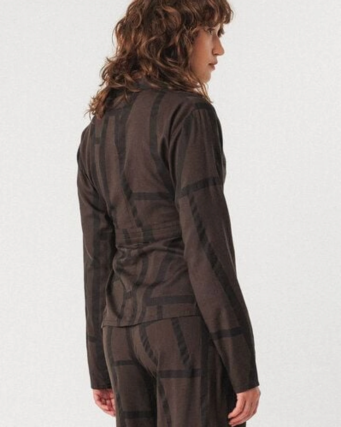 SKFK Wickelbluse Deiane - Kintsugi Brown – Ansicht 4