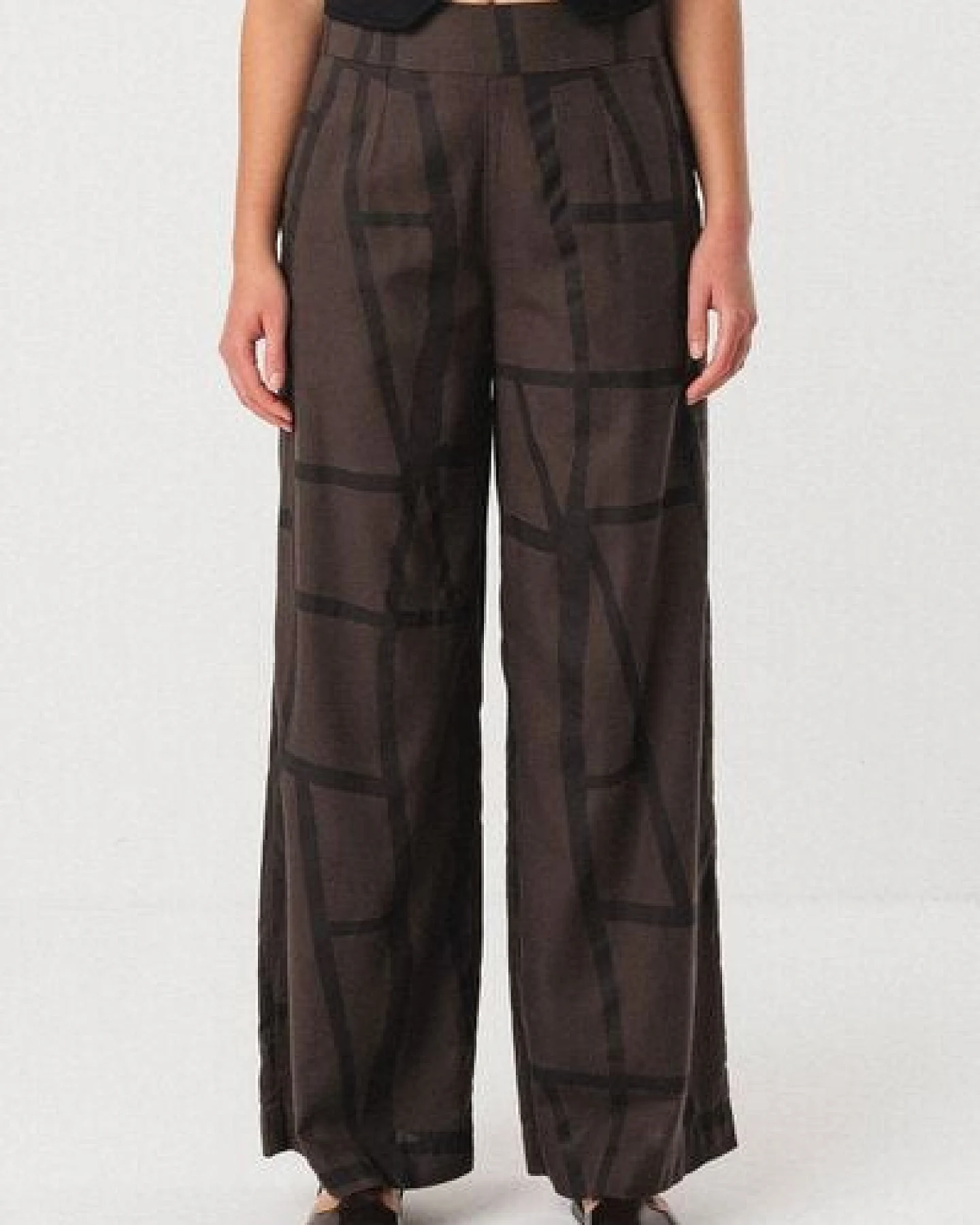 SKFK Palazzohose Ekieta - Kintsugi Brown – Ansicht 2
