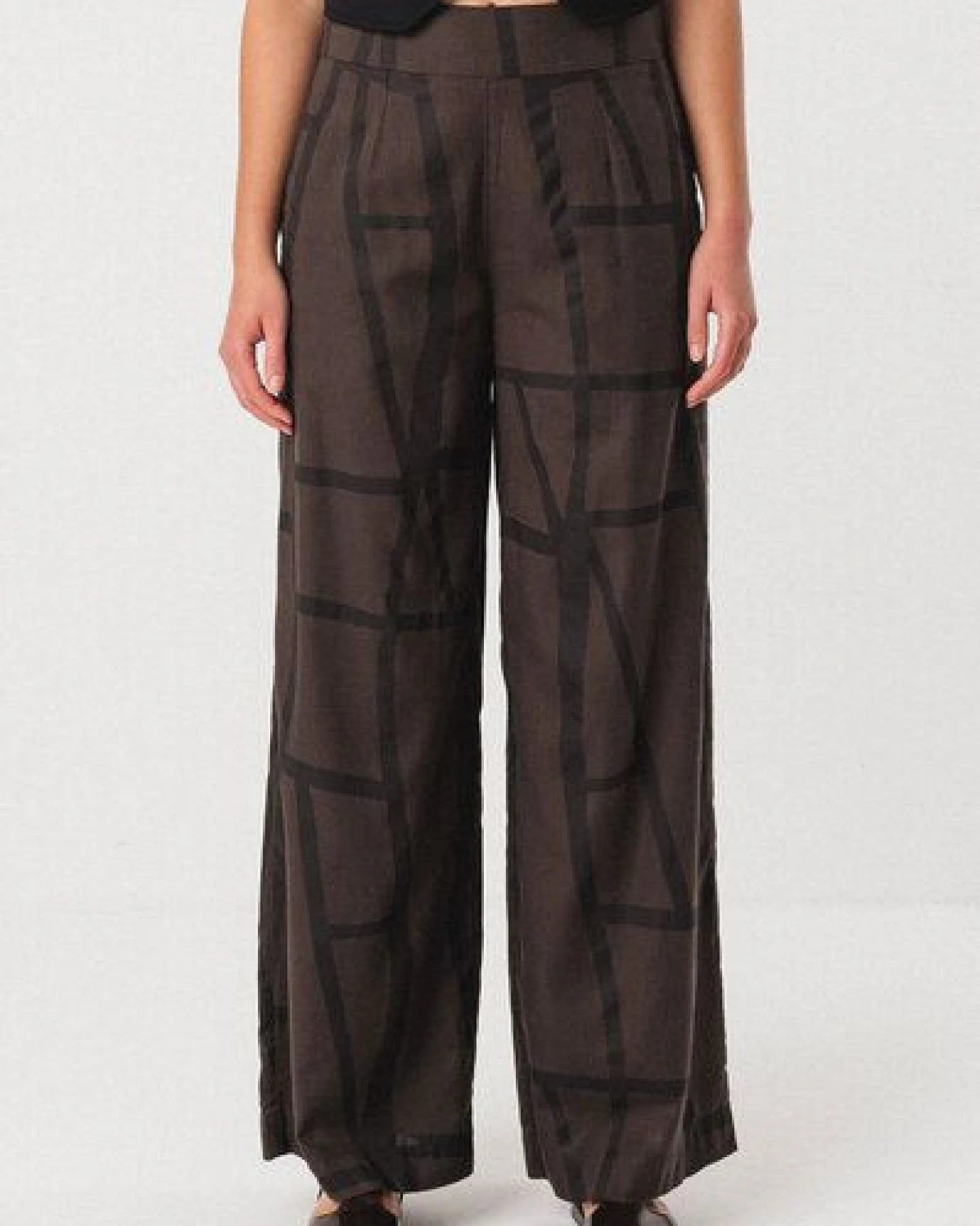 SKFK Palazzohose Ekieta - Kintsugi Brown – Ansicht 2
