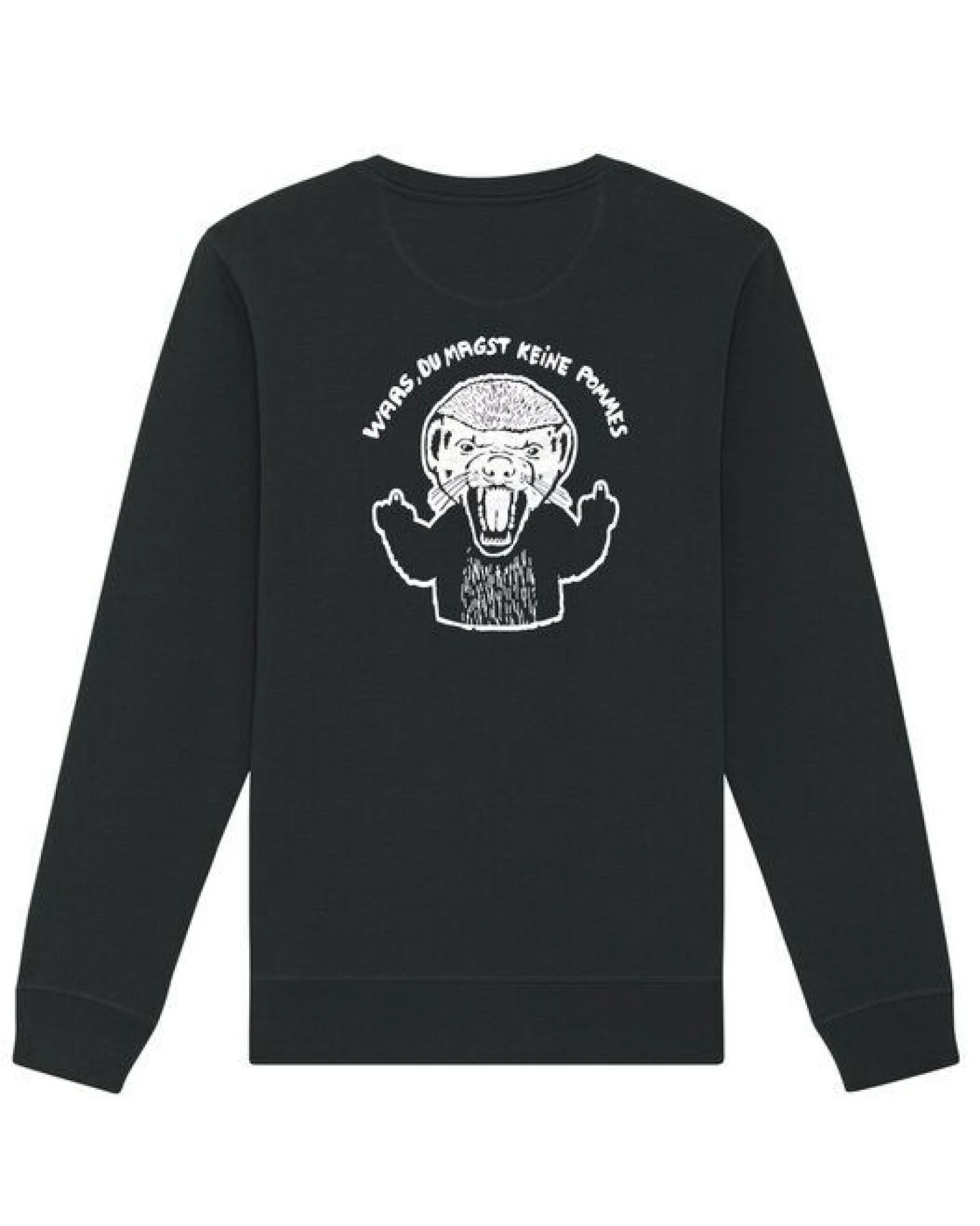 päfjes Pommes / Honigdachs liebt Pommes Frites - Fair Wear Unisex Sweater - 280 – Ansicht 3