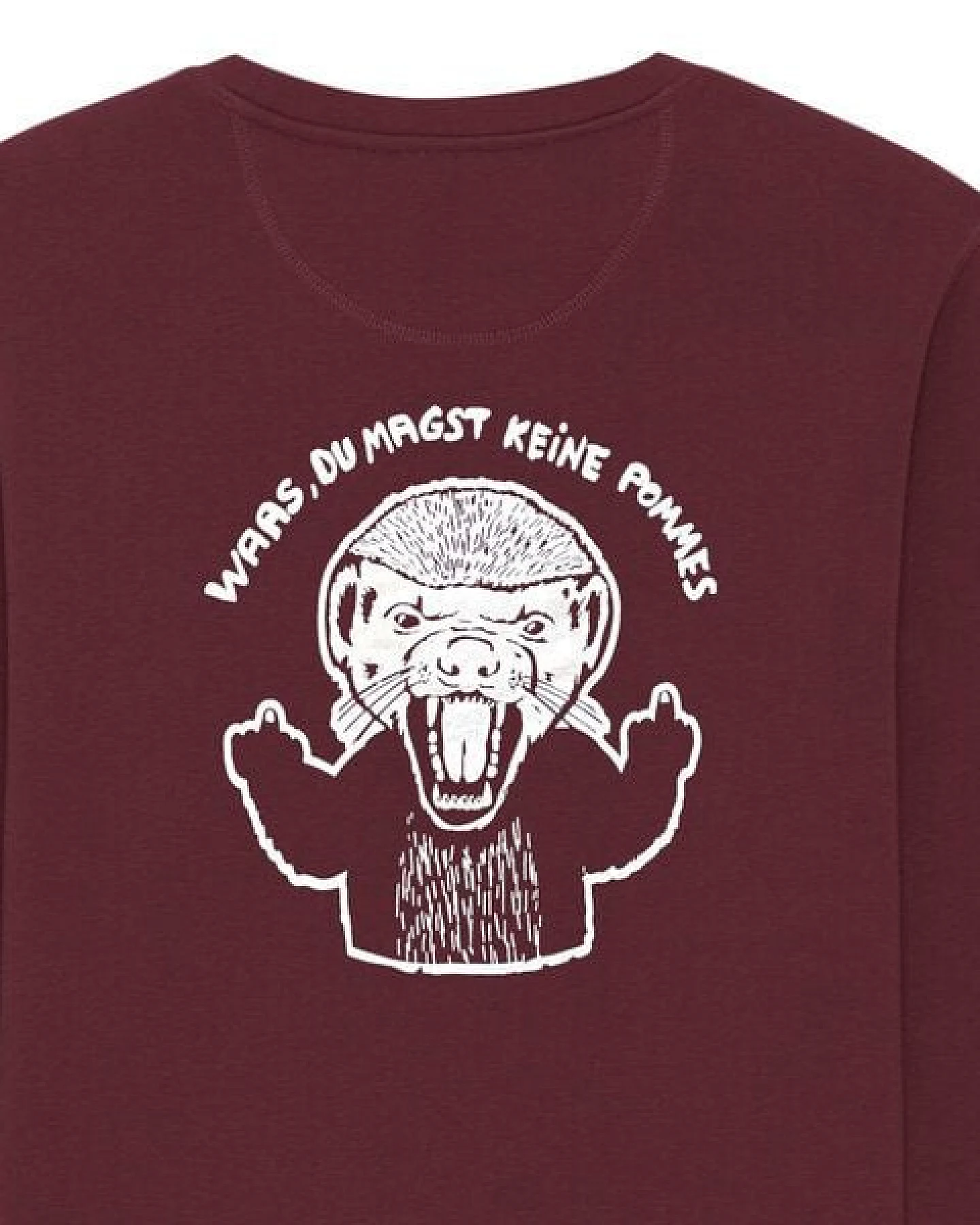 päfjes Pommes / Honigdachs liebt Pommes Frites - Fair Wear Unisex Sweater - 280 – Ansicht 2