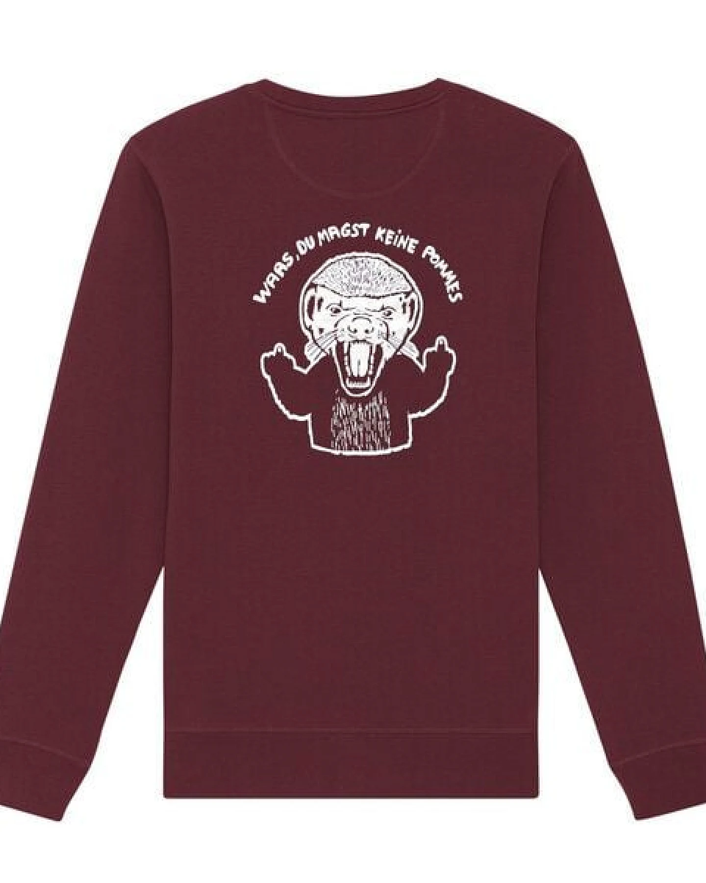 päfjes Pommes / Honigdachs liebt Pommes Frites - Fair Wear Unisex Sweater - 280 – Ansicht 4