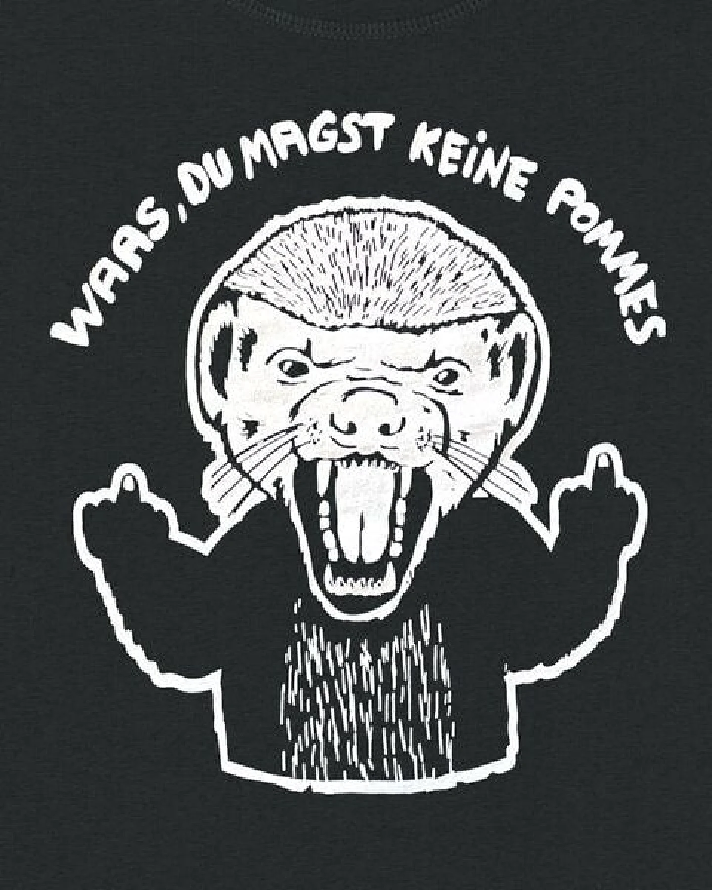 päfjes Pommes / Honigdachs liebt Pommes Frites - Fair Wear Unisex Sweater - 280 – Ansicht 3