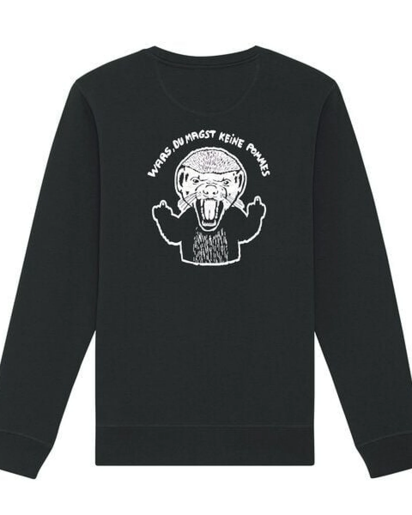 päfjes Pommes / Honigdachs liebt Pommes Frites - Fair Wear Unisex Sweater - 280 – Ansicht 4