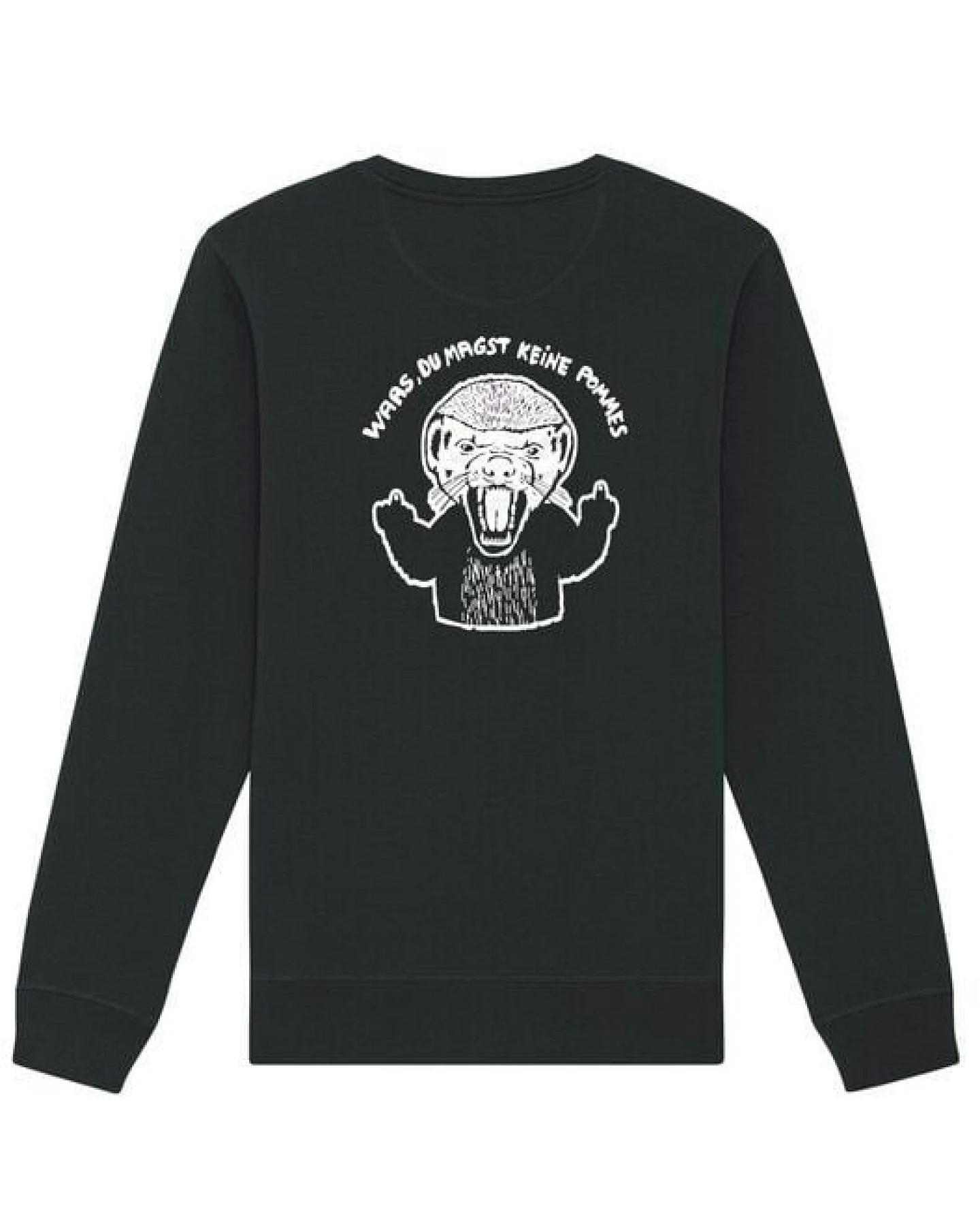 päfjes Pommes / Honigdachs liebt Pommes Frites - Fair Wear Unisex Sweater - 280 – Ansicht 4