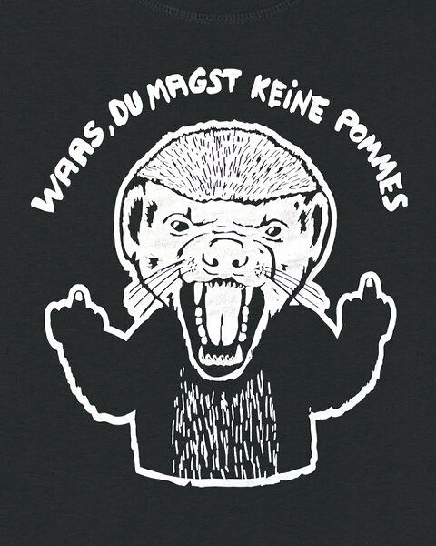päfjes Pommes / Honigdachs liebt Pommes Frites - Fair Wear Unisex Sweater - 280 – Ansicht 3