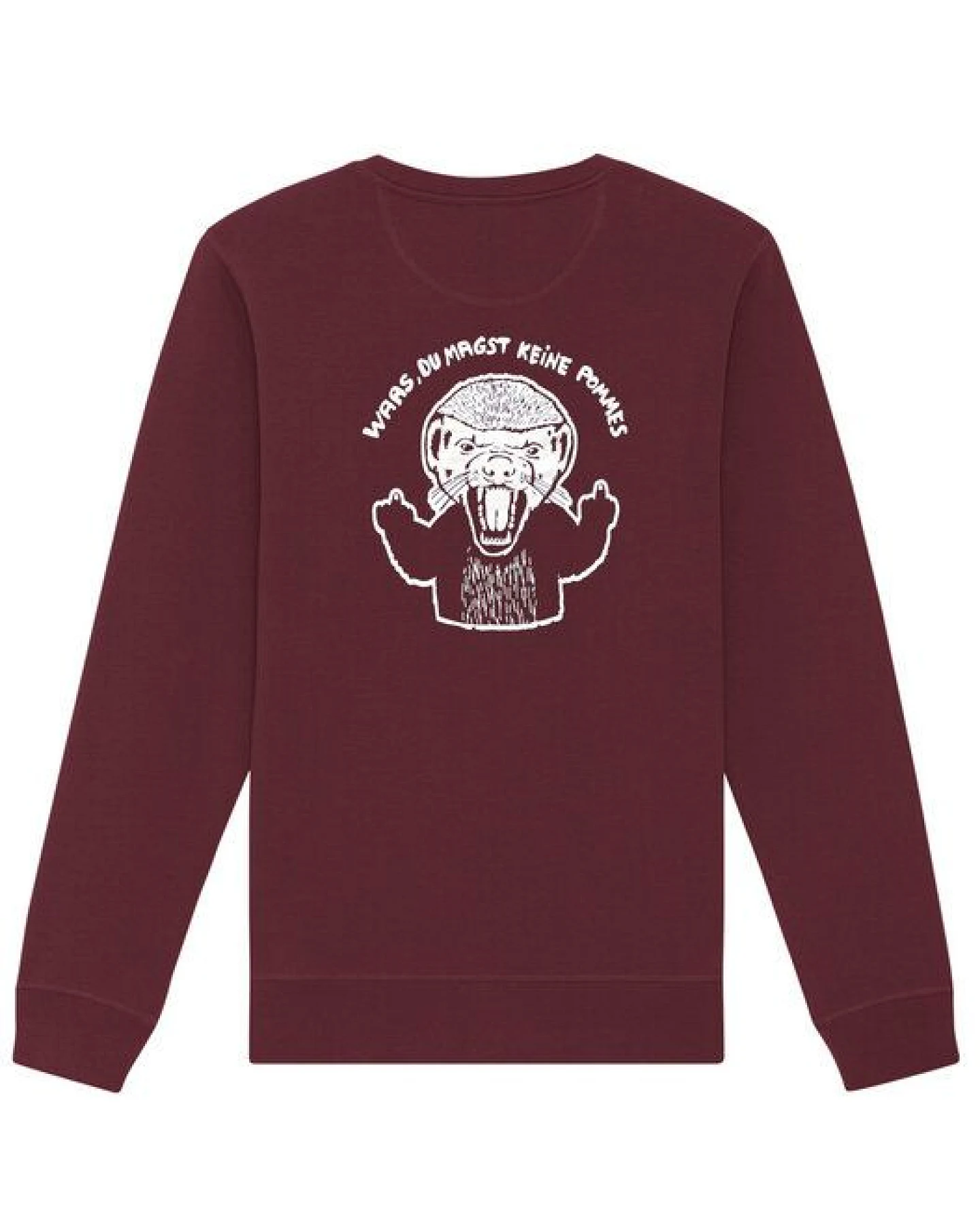 päfjes Pommes / Honigdachs liebt Pommes Frites - Fair Wear Unisex Sweater - 280 – Ansicht 2