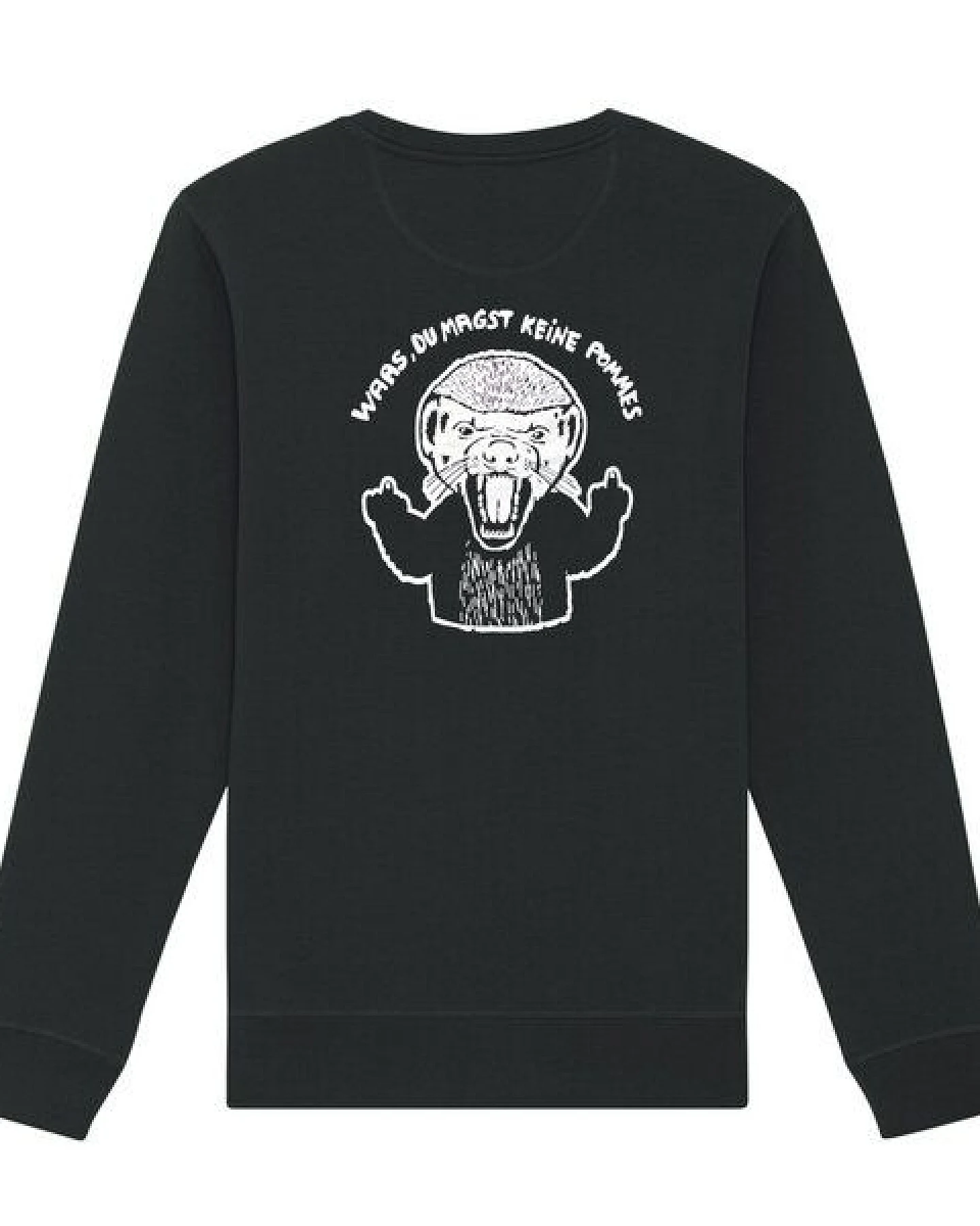päfjes Pommes / Honigdachs liebt Pommes Frites - Fair Wear Unisex Sweater - 280 – Ansicht 4