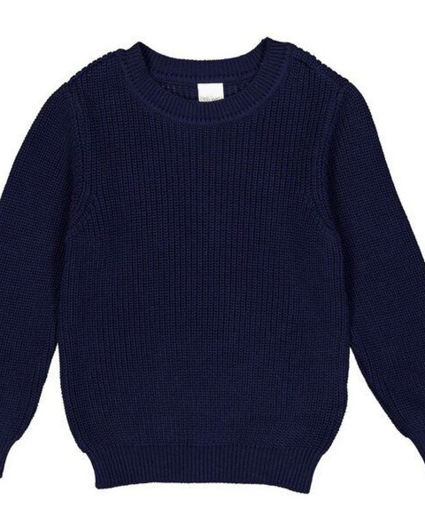 Fred's World by Green Cotton "Green Cotton" Strick-Pullover navy – Ansicht 2