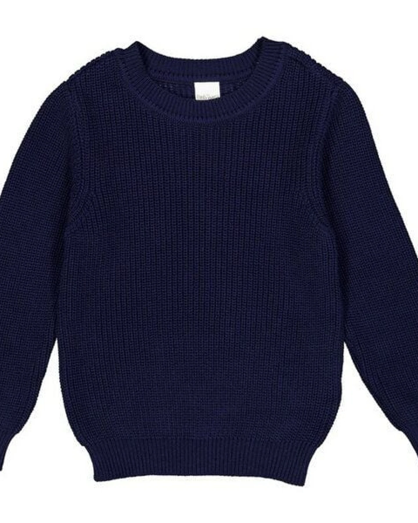 Fred's World by Green Cotton "Green Cotton" Strick-Pullover navy – Ansicht 2