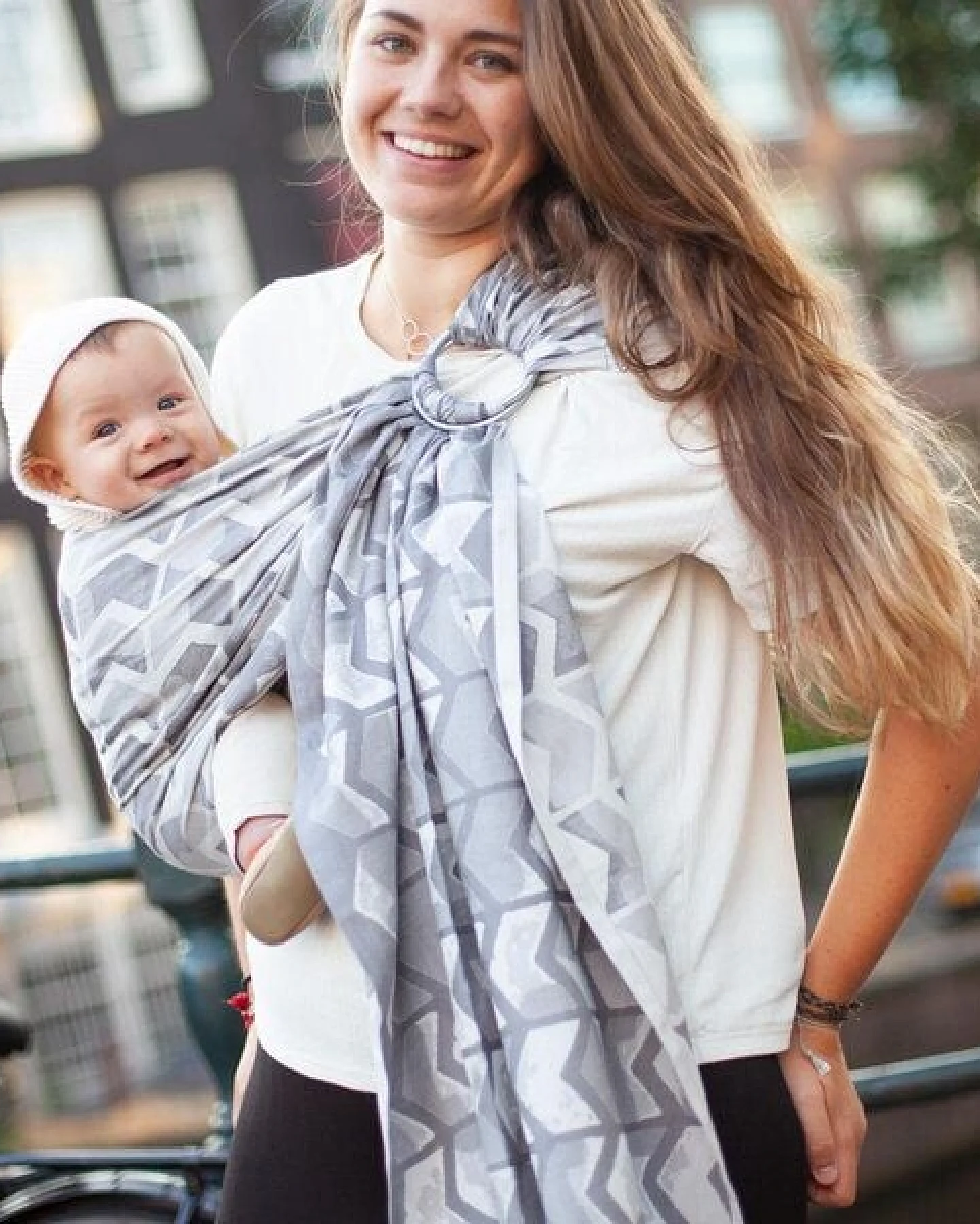 Hoppediz Babytragetuch - Ring-Sling kbA – Ansicht 2