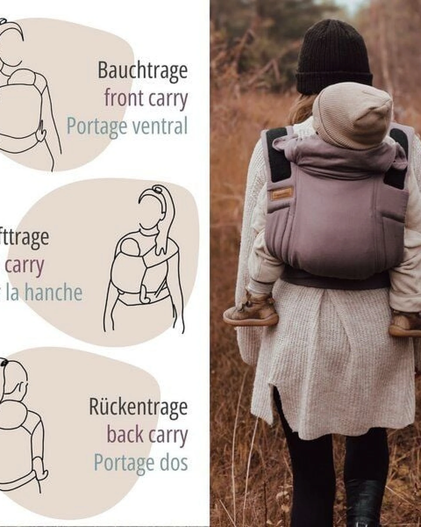 Hoppediz Babytrage - Bondolino b.pure – Ansicht 4