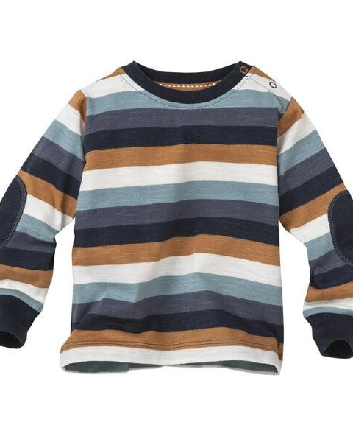 People Wear Organic Langarmshirt, geringelt, Bio-Baumwolle – Ansicht 2