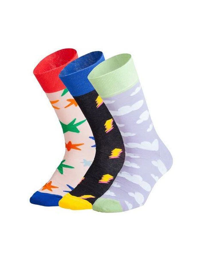 DillySocks Socken „Sky Sparks (3er Box)“