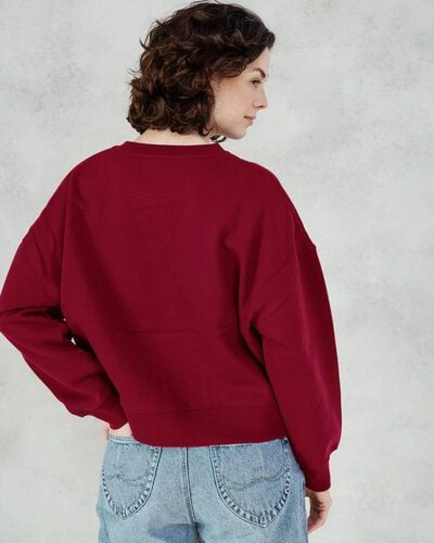 Kultgut Artdesign - Biofair- Pulloversweater im Boxistyle / Love is a Battery – Ansicht 4