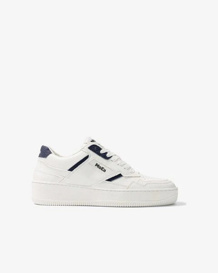 MoEa Sneakers GEN1 - Mushroom White & Navy
