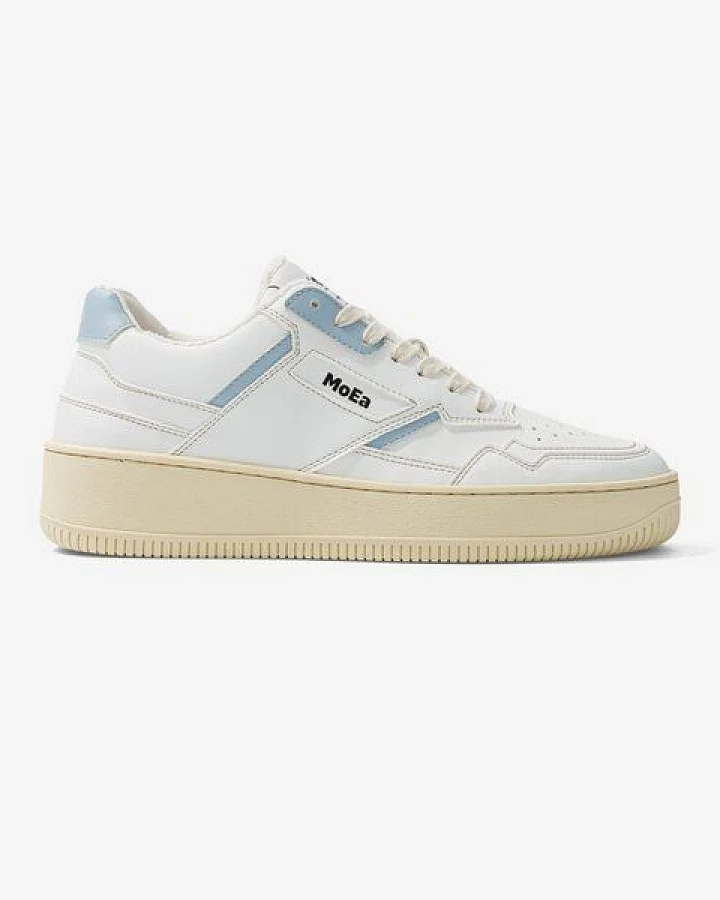 MoEa Sneakers GEN1 - PET Retro White & Blue