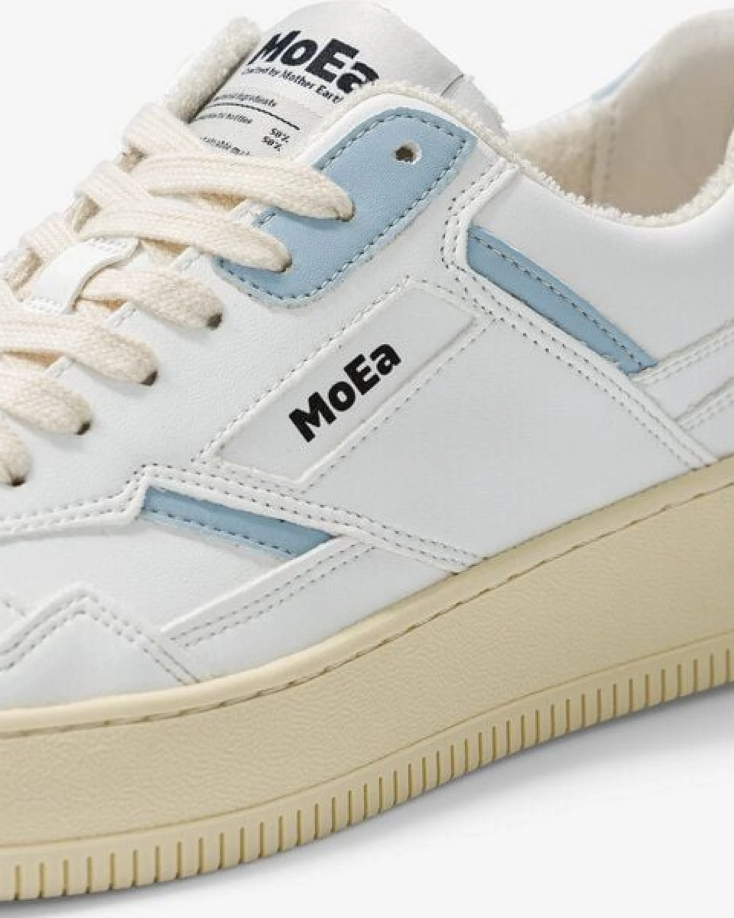 MoEa Sneakers GEN1 - PET Retro White & Blue – Ansicht 4