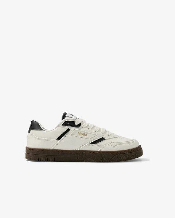MoEa Sneakers GEN9 - Corn White & Black Grained