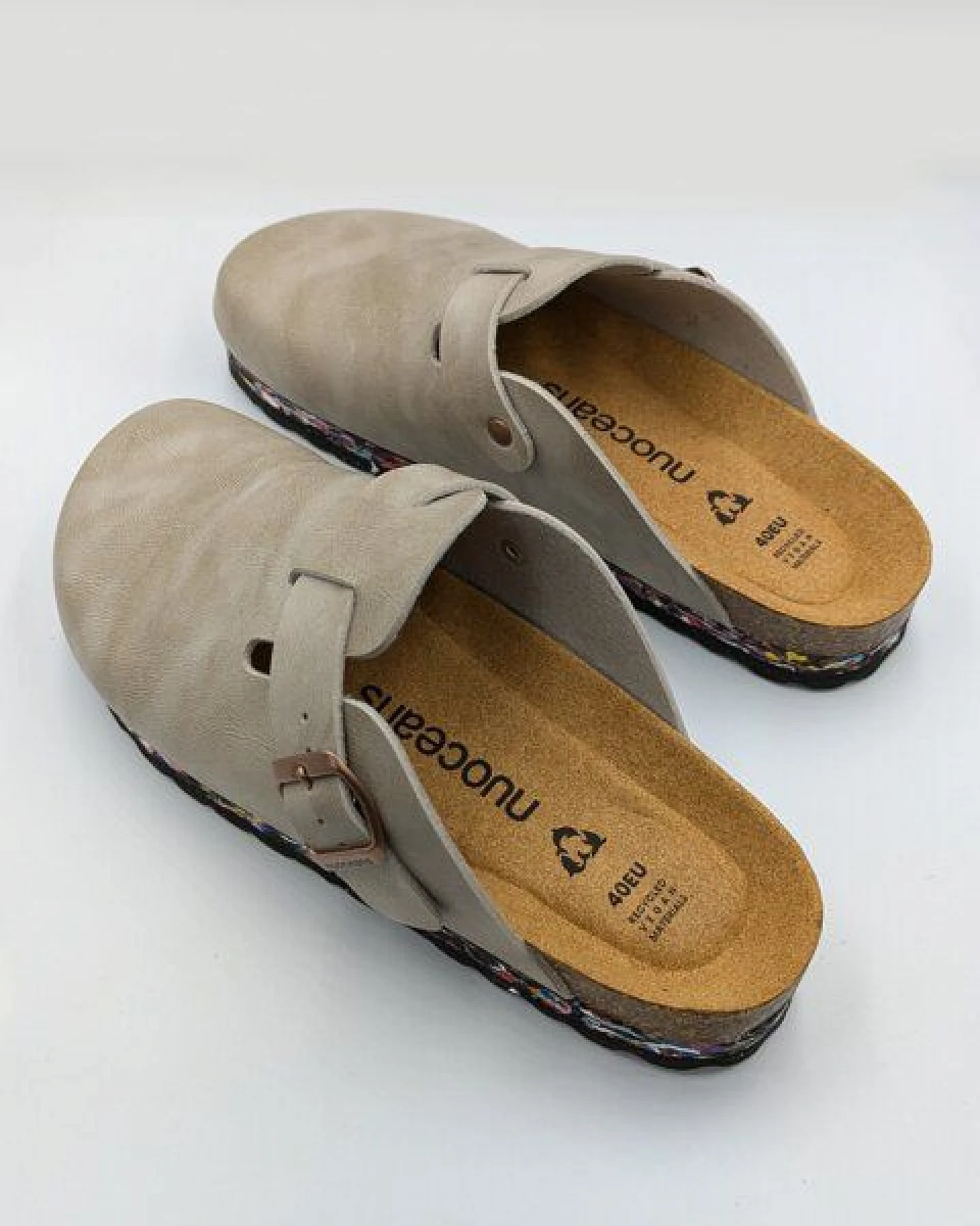 Nuoceans Clogs Stone Hellgrau - Vegan – Ansicht 4