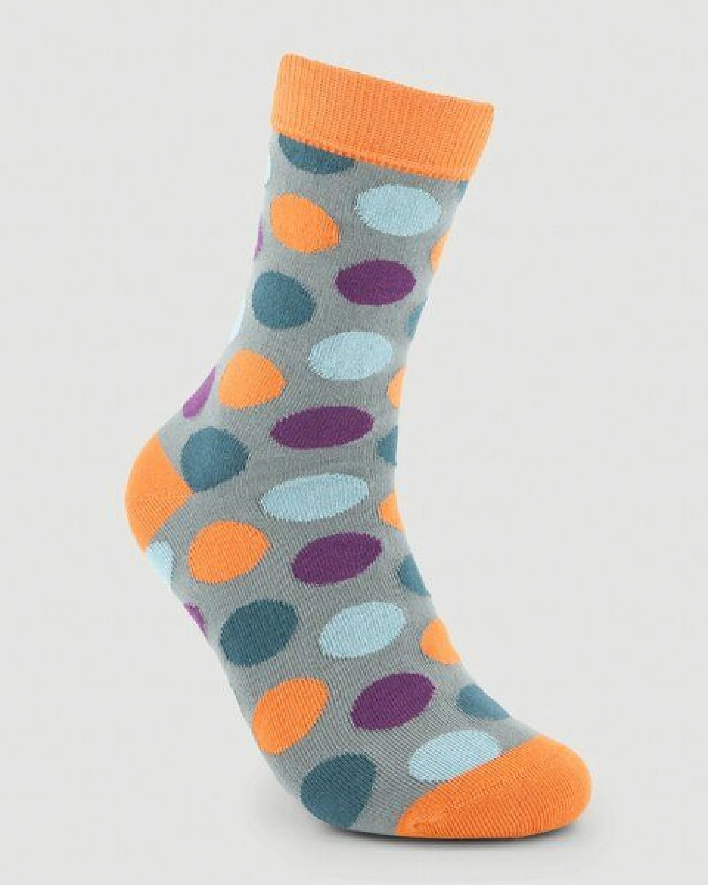 Veraluna Sustainable Clothing Unisex Socken 3er Pack "Big Dots Pumpkin" aus Bio-Baumwolle – Ansicht 3