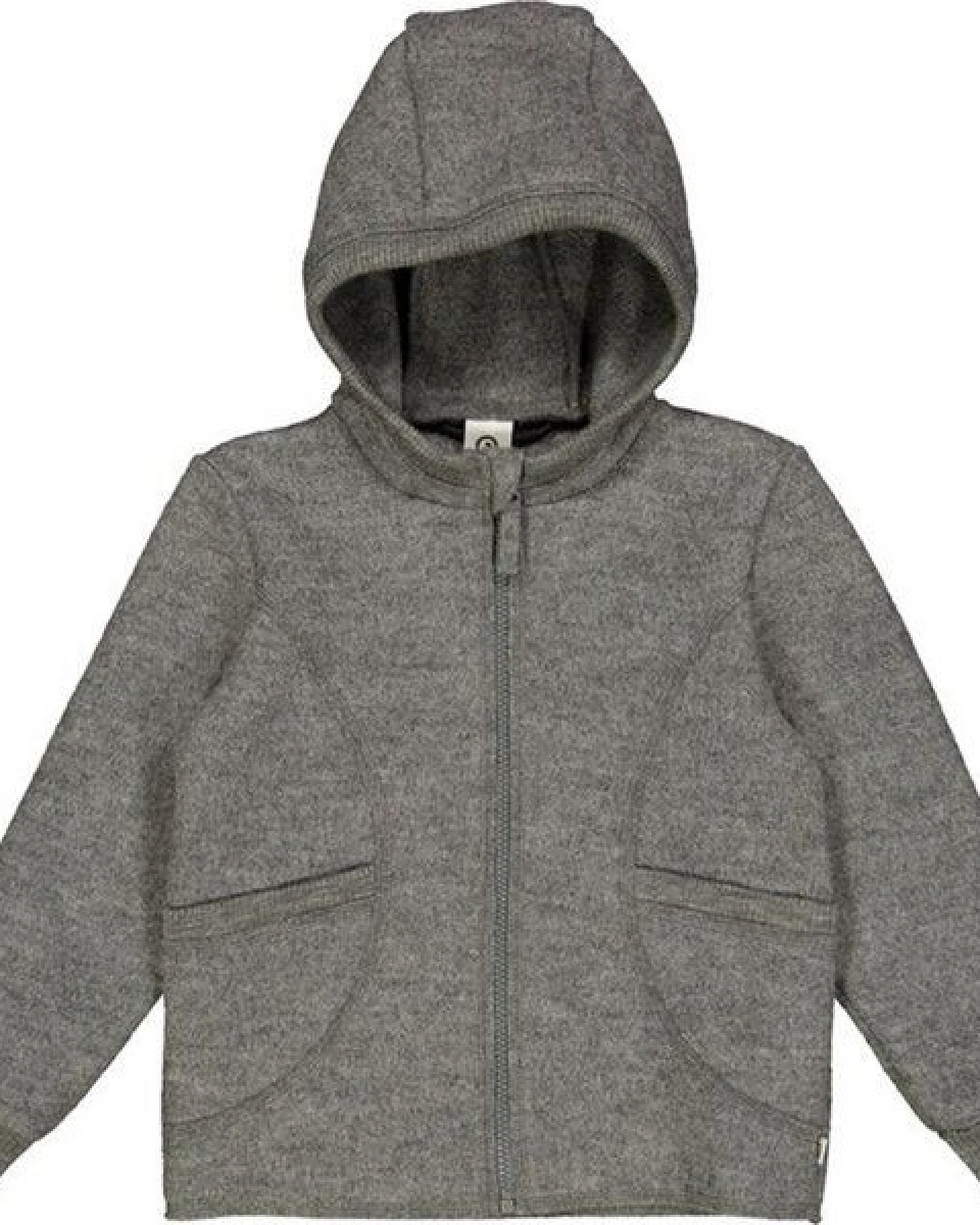Fred's World by Green Cotton "Green Cotton" Jacke aus gewaschener Wolle grau – Ansicht 2