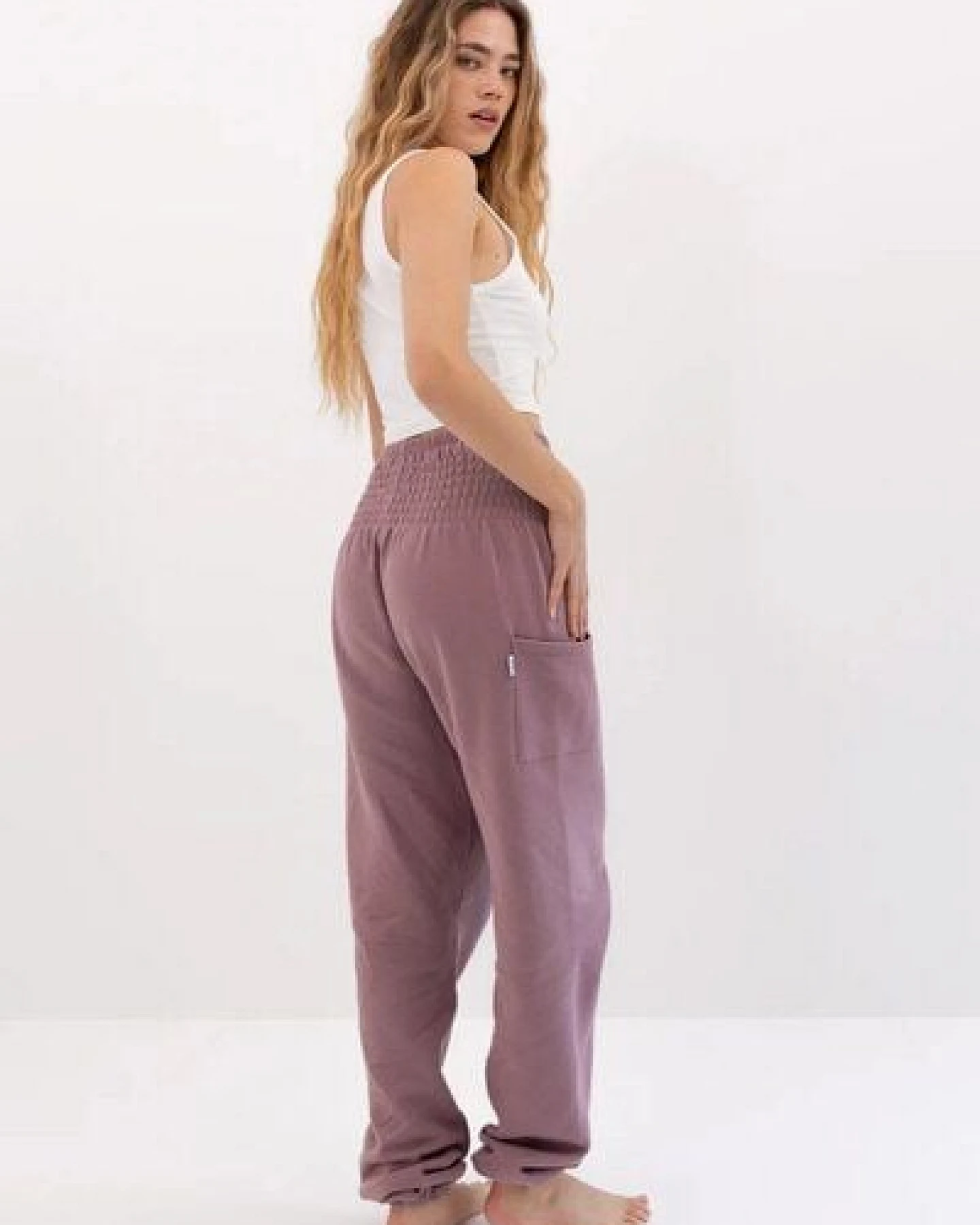paigh Warme Loungewear Haremshose Pflaume – Ansicht 4