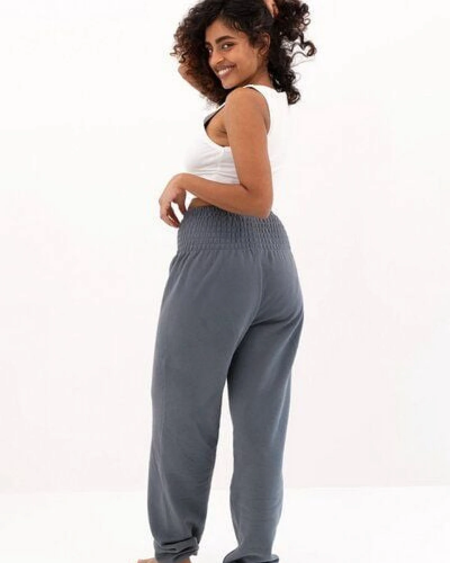 paigh Warme Loungewear Haremshose Anthrazit – Ansicht 2