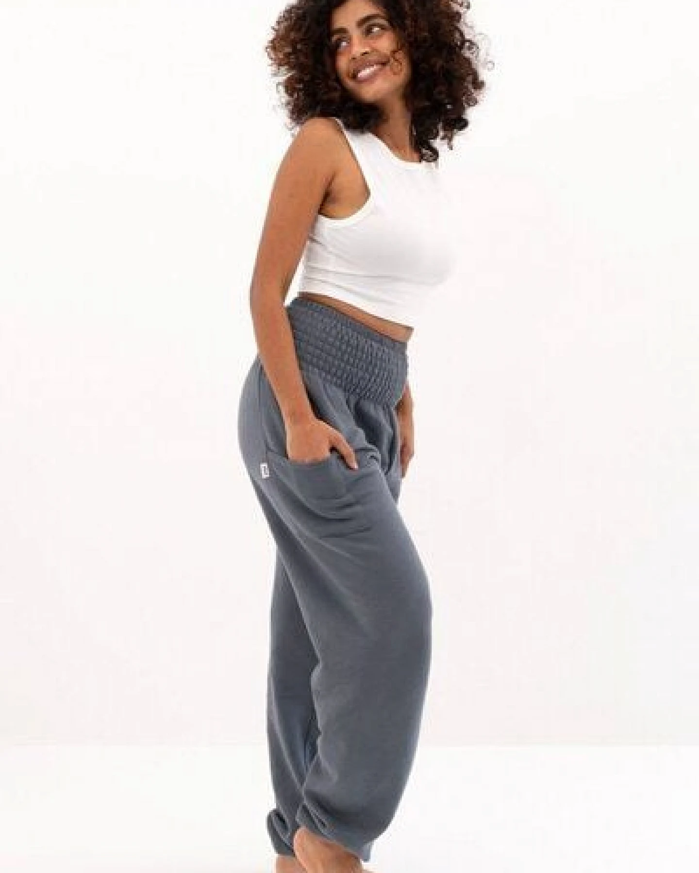 paigh Warme Loungewear Haremshose Anthrazit – Ansicht 4