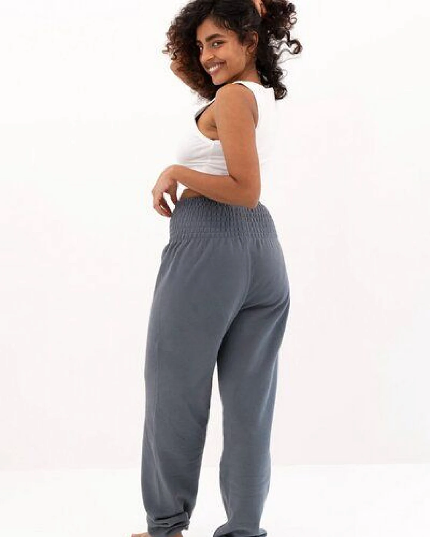 paigh Warme Loungewear Haremshose Anthrazit – Ansicht 2