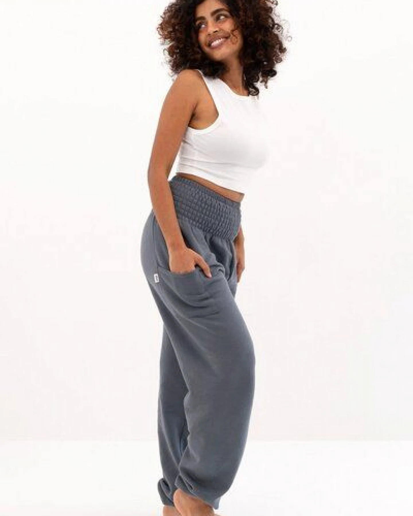 paigh Warme Loungewear Haremshose Anthrazit – Ansicht 4