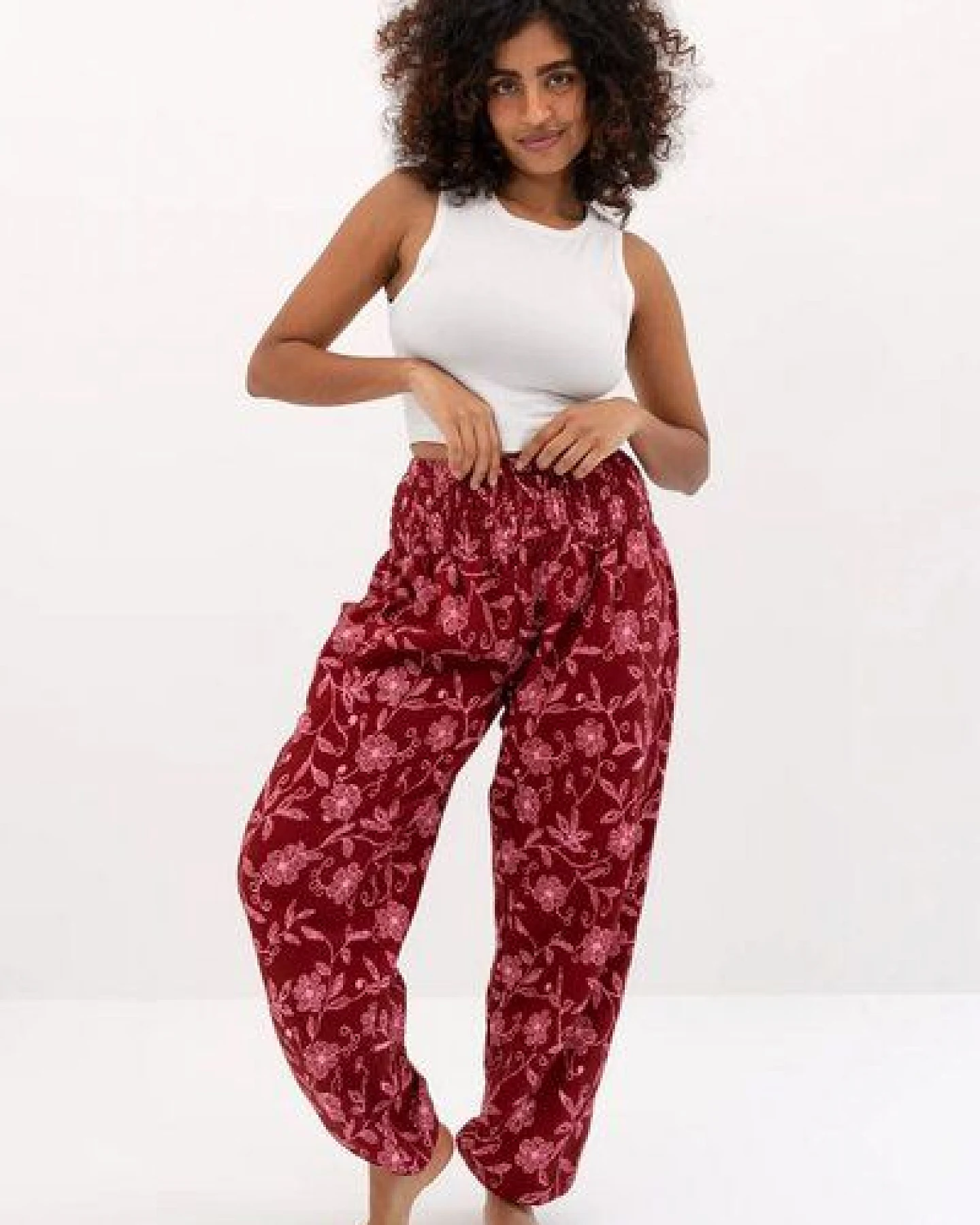 paigh Warme Loungewear Haremshose Wildblume – Ansicht 2