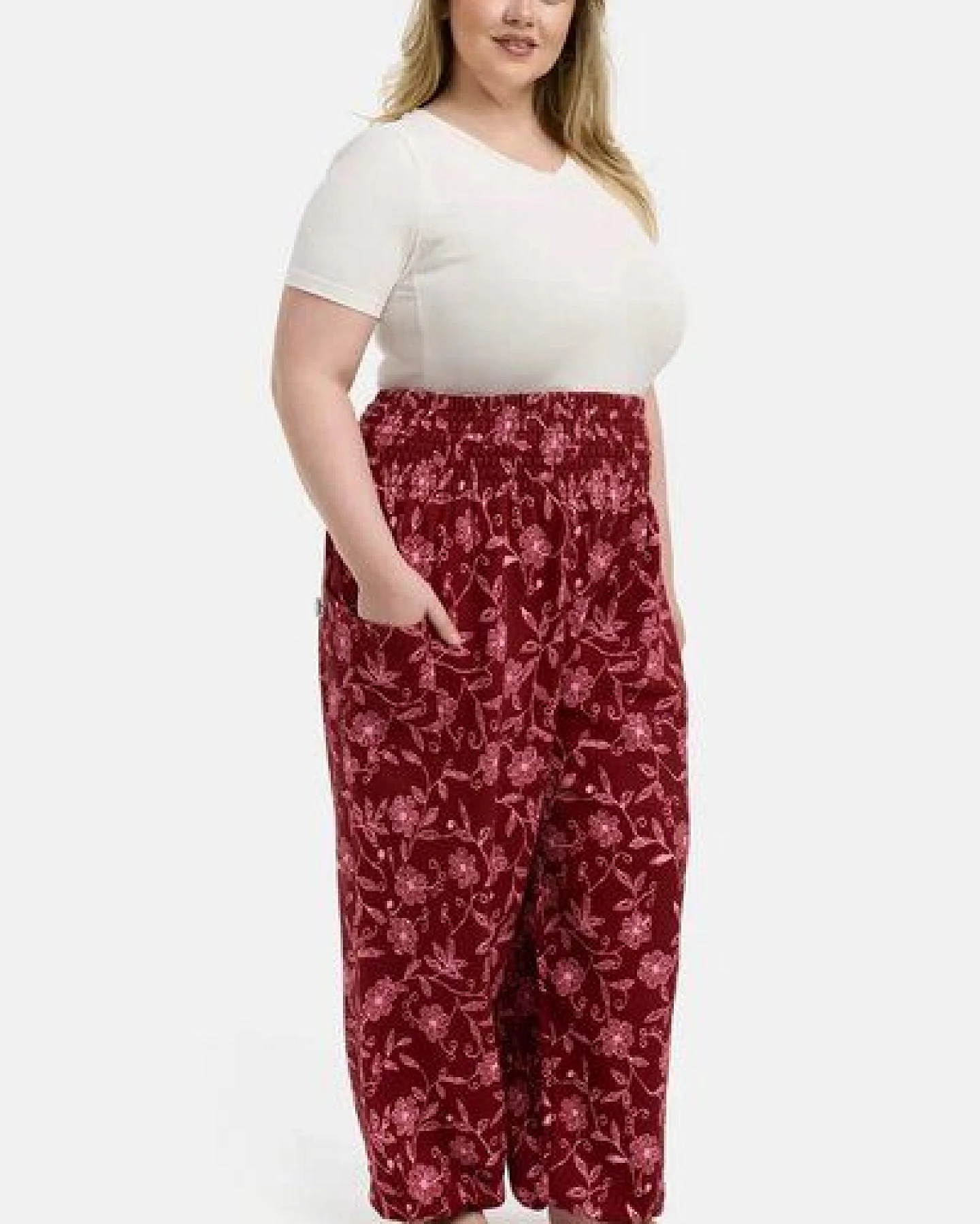 paigh Warme Loungewear Haremshose Wildblume – Ansicht 3