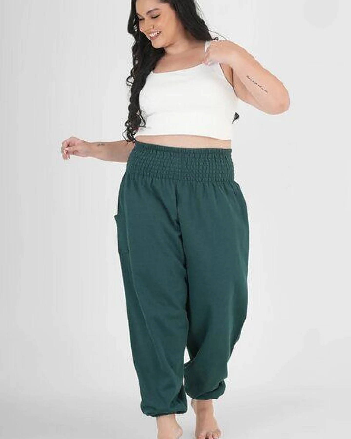 paigh Warme Loungewear Haremshose Tiefsee – Ansicht 2