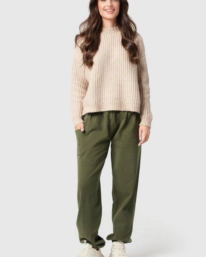 paigh Warme Loungewear Haremshose Olive