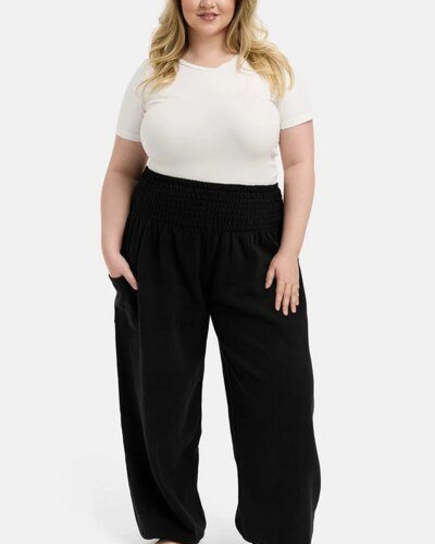 paigh Warme Loungewear Haremshose Schwarz – Ansicht 2