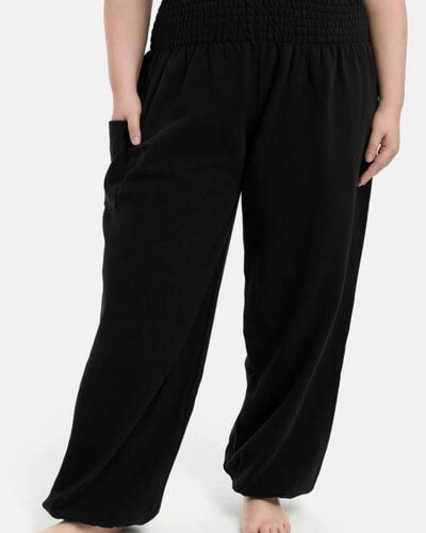 paigh Warme Loungewear Haremshose Schwarz – Ansicht 4