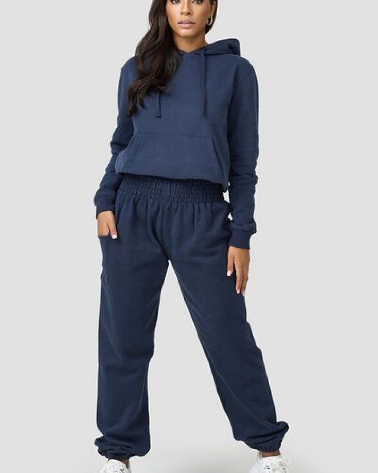 paigh Warme Loungewear Haremshose Dunkelblau – Ansicht 4