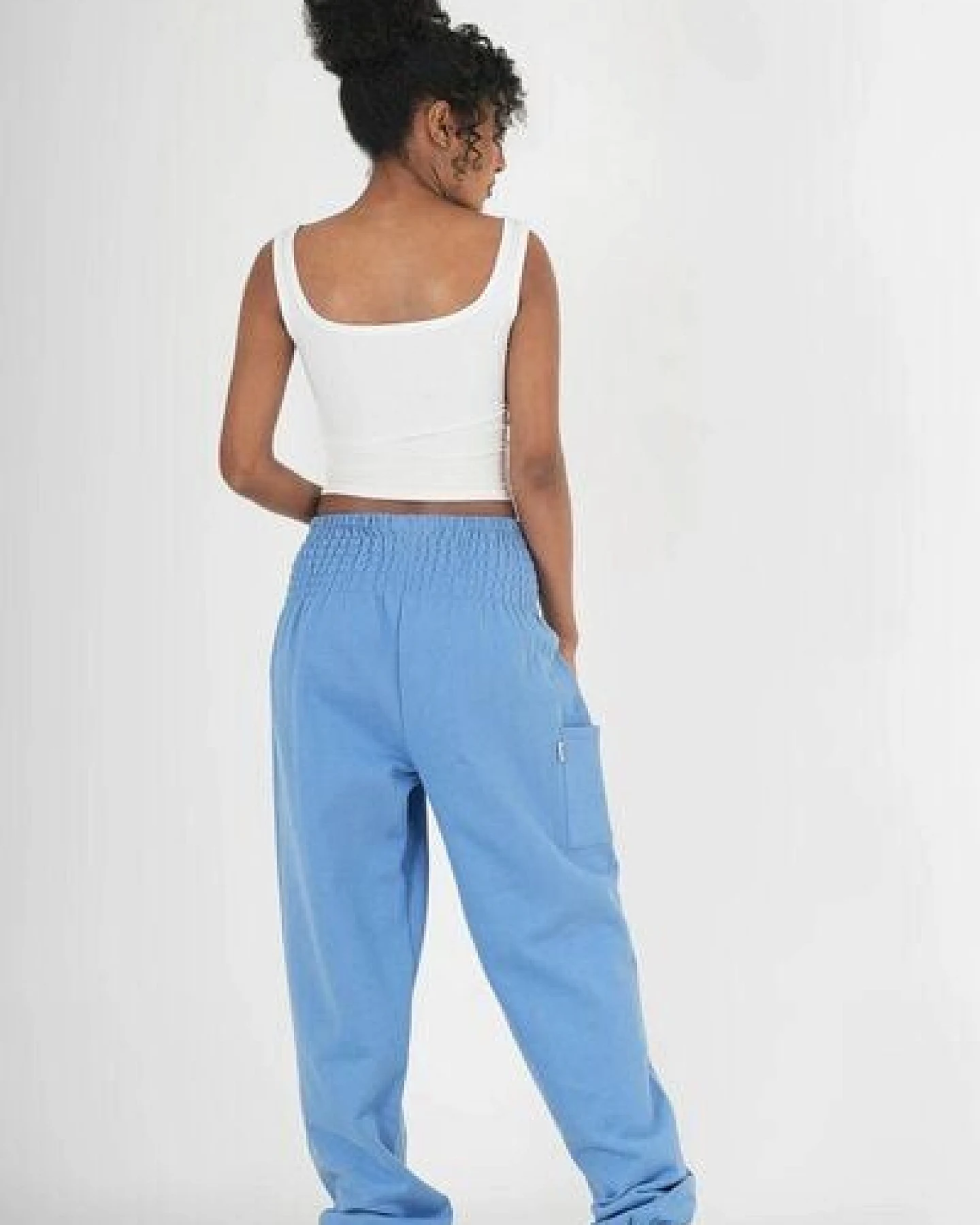 paigh Warme Loungewear Haremshose Vintageblau – Ansicht 4