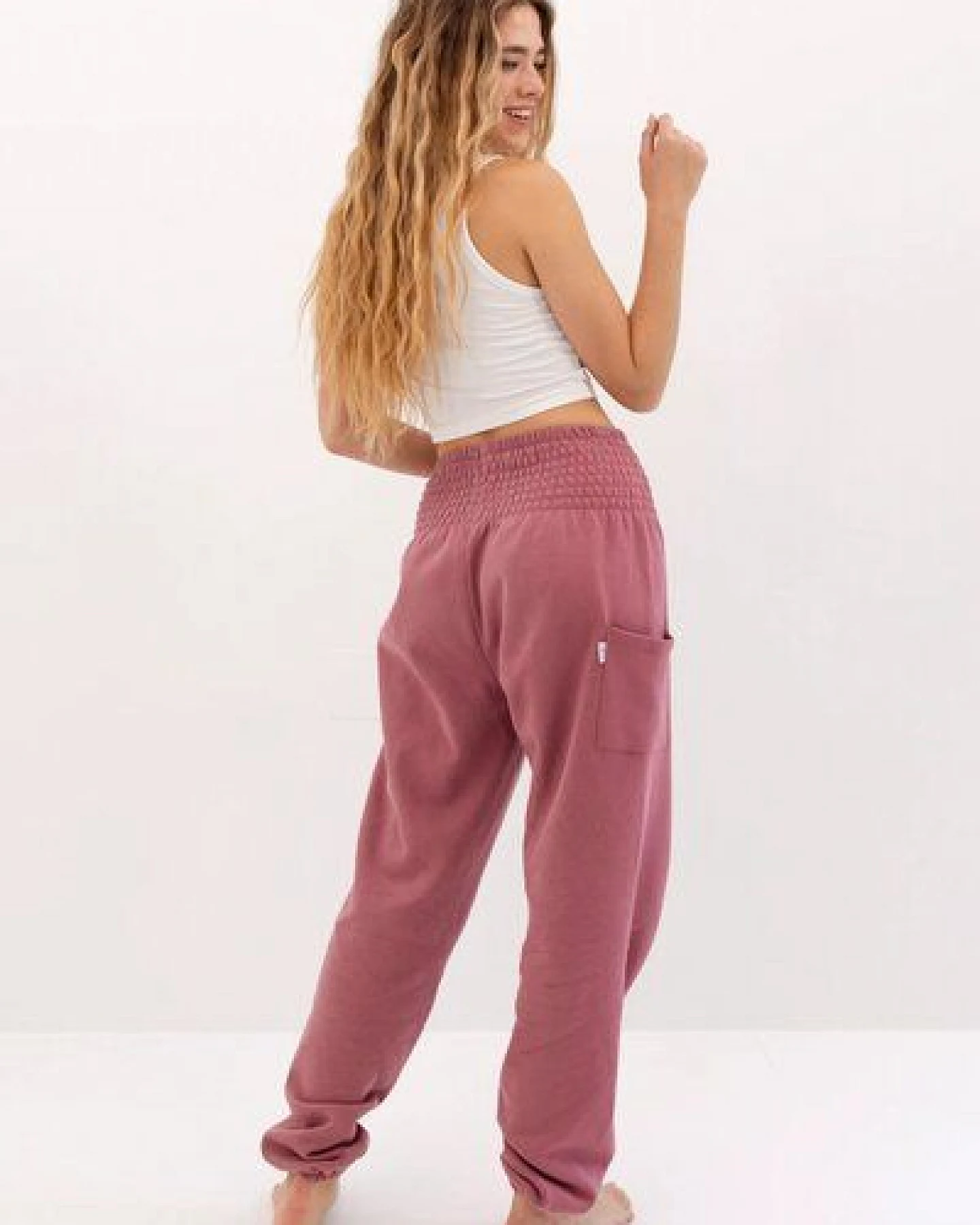 paigh Warme Loungewear Haremshose Himbeerrot – Ansicht 4